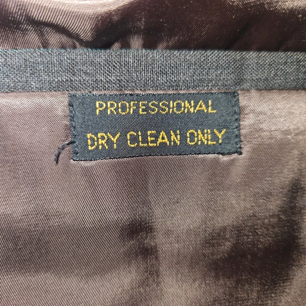 VTG Oleg Cassini 80s Pinstripe Blazer Sport Coat Grey Sz 40R